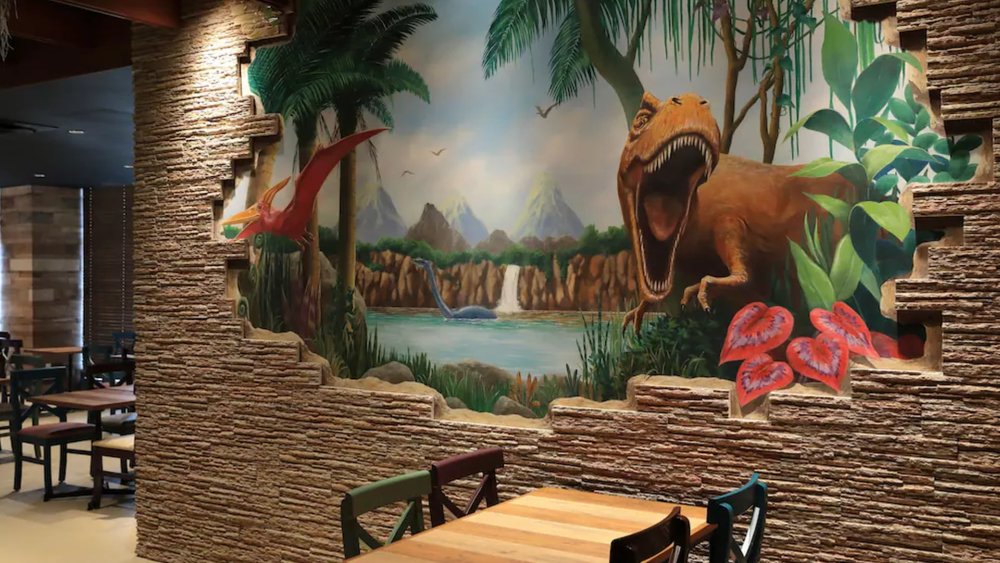 The dinosaurs at Henn Na Hotel are ready to help you check in.  Credits: Klook