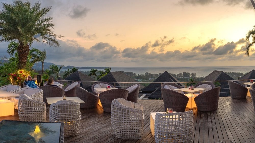 Get happy for the hour at this Instagrammable bar above Bang Tao Beach. Credits to @thepavilionsphuket on Instagram