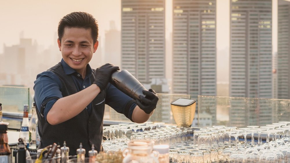 This bar is just a few steps from BTS Phrom Pong! Credits to @vanillaskybar on Instagram