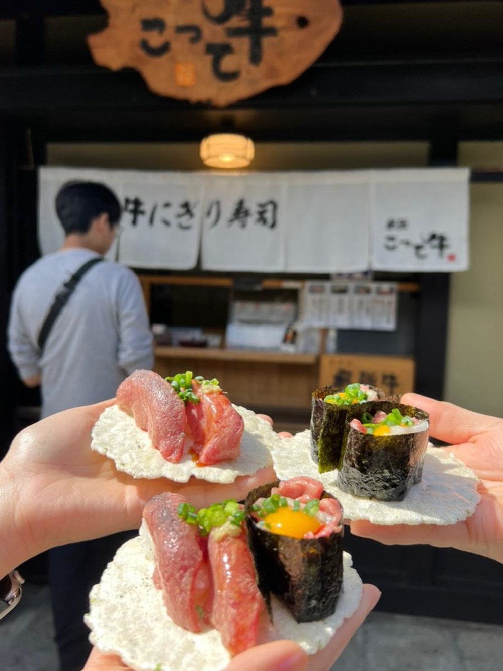 Hida Beef Sushi in Shirakawa-go (Photo by Klook User on Klook Reviews)