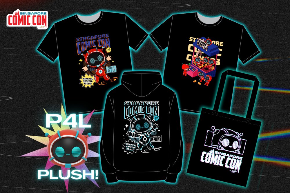 merch samples for Singapore Comic Con