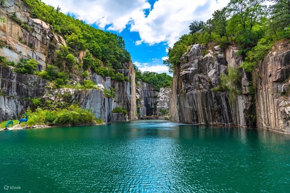 Pocheon Art Valley with its incredibly picturesque lake