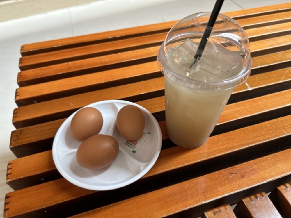 韓国 チムジルバン ゆで卵とシッケ