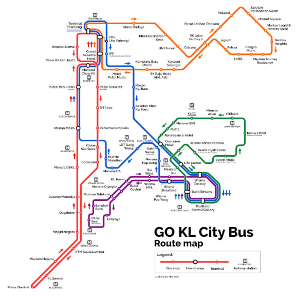 吉隆坡交通免費公車 GO KL Bus