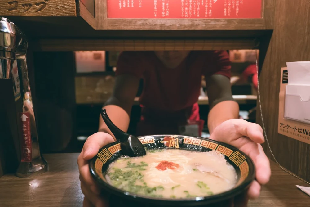 Ichiran Ramen Being Served