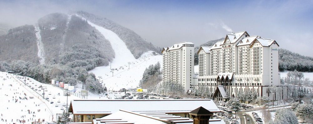 首爾滑雪,首爾滑雪酒店,龍平度假村綠皮耶公寓