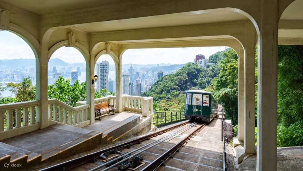 4. Hop aboard Victoria Peak Tram and enjoy views from the Sky Terrace
