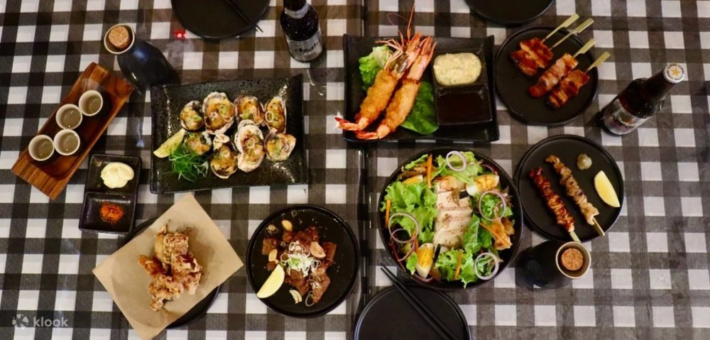 Different dishes in Island Izakaya in Boracay