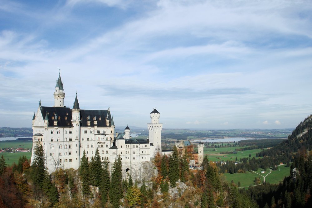 The Neuschwanstein castle