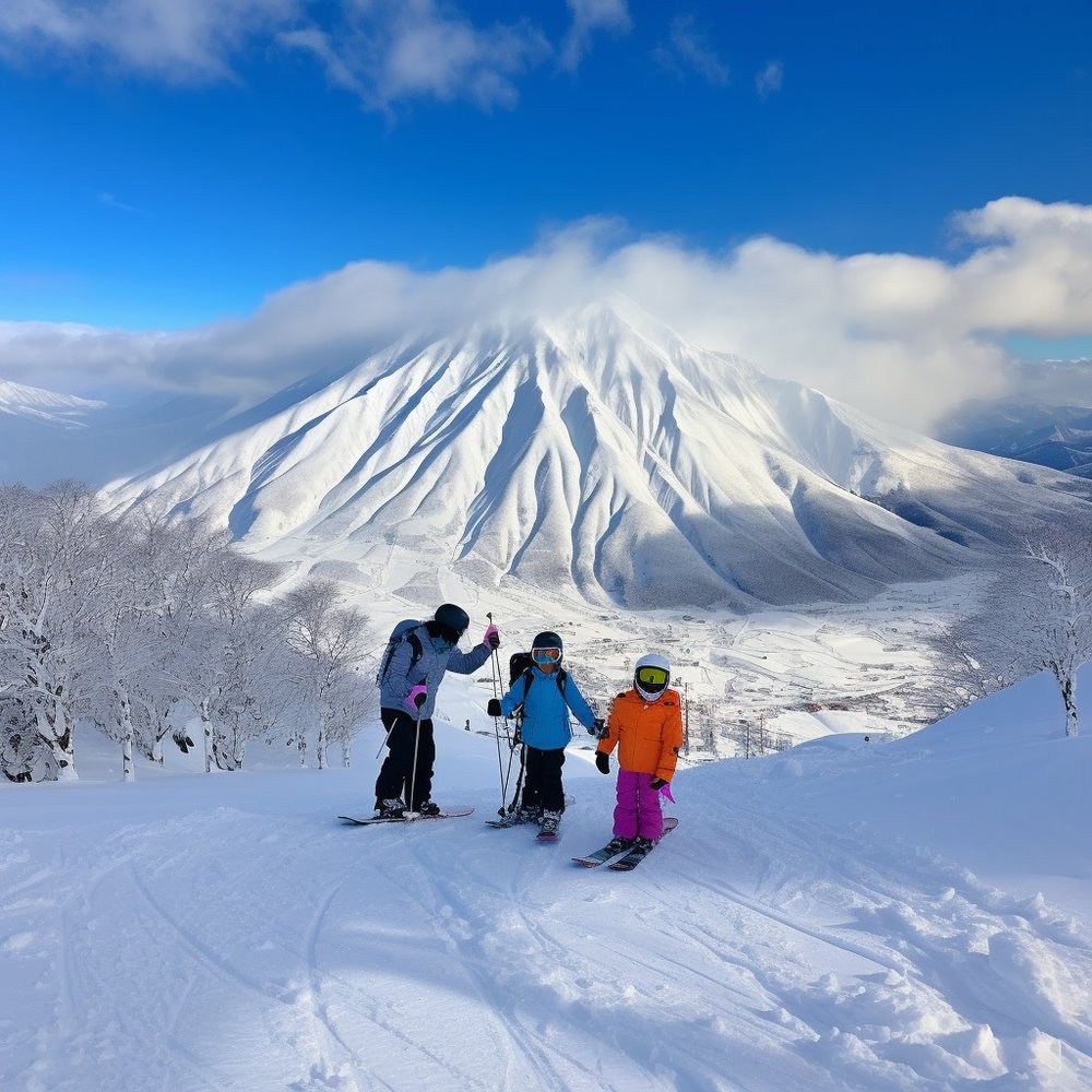 白馬滑雪場景觀