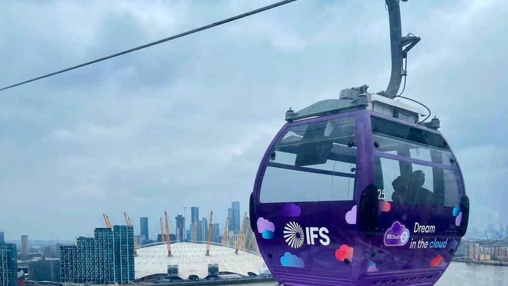 Ride through the London skyline in the IFS Clour Cable Car! Credits to @rebbystevenson on Instagram