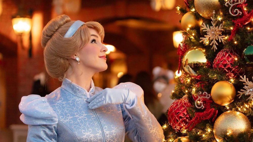 The best decorations are in the hub area in front of Cinderella Castle!  Credits: @signs_of_glowing on IG