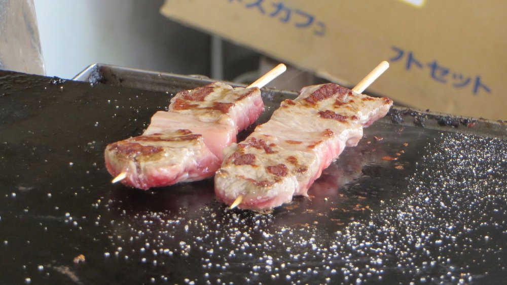 hida beef on a stick