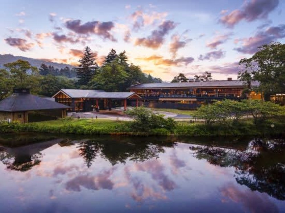 輕井澤西王子飯店的落日餘暉