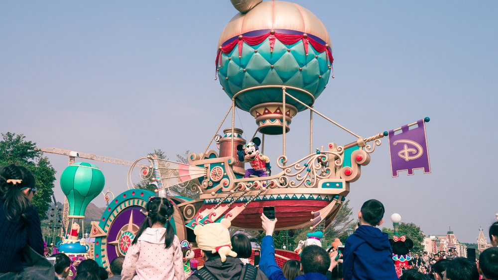 People watching a parade