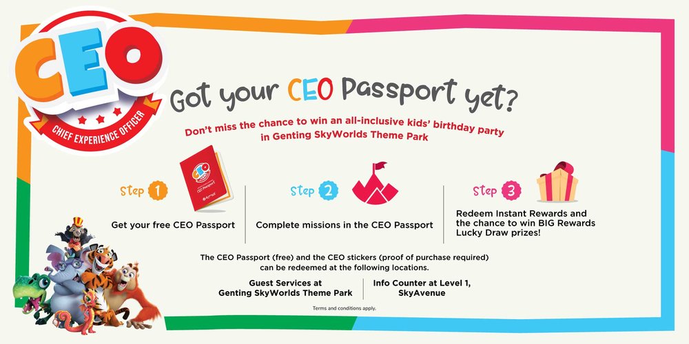 Chief Experience Officer CEO rewards program by Resorts World Genting