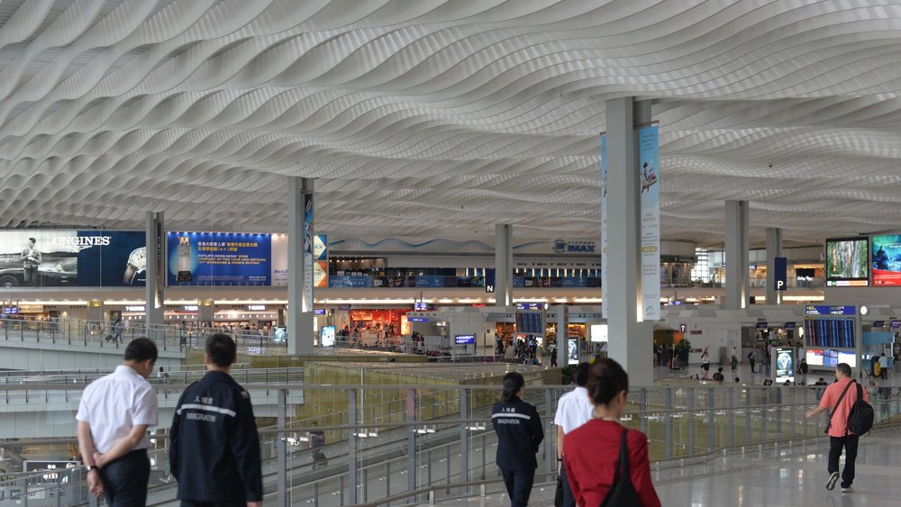 People walking at the airport