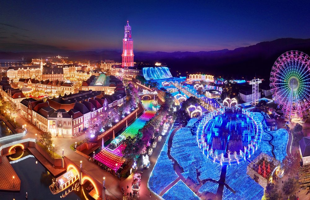 huis ten bosch japan nagasaki christmas illumination event