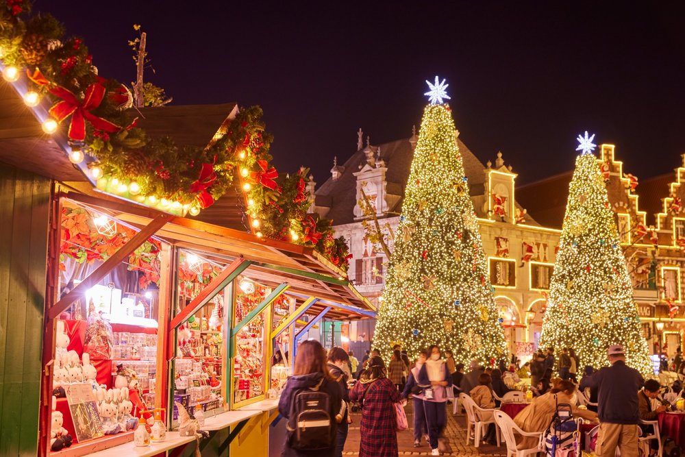 huis ten bosch japan nagasaki christmas illumination event