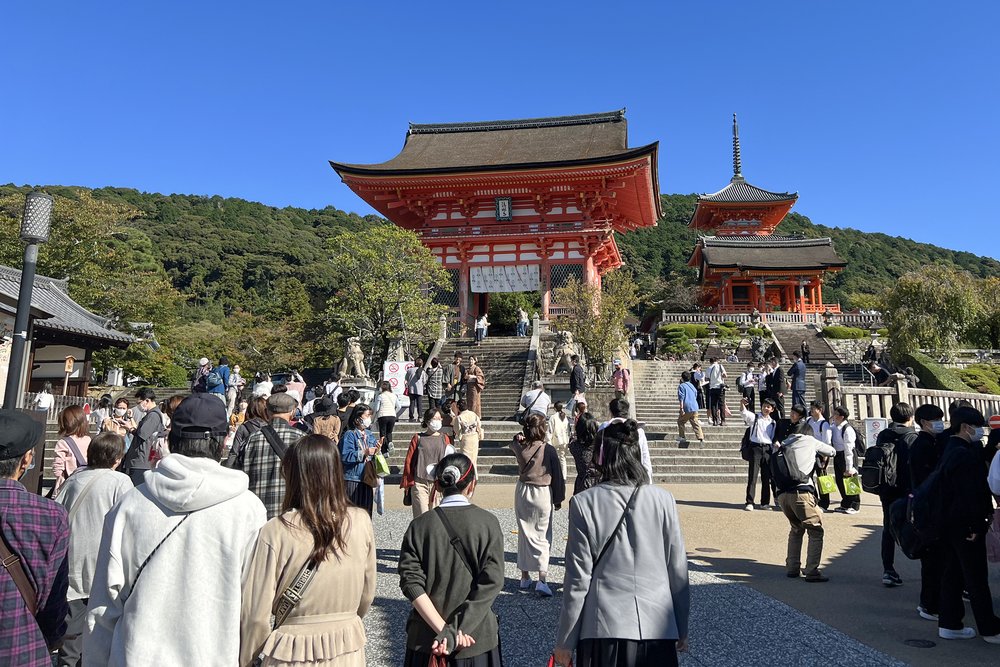 Kyoto Temple Crowd