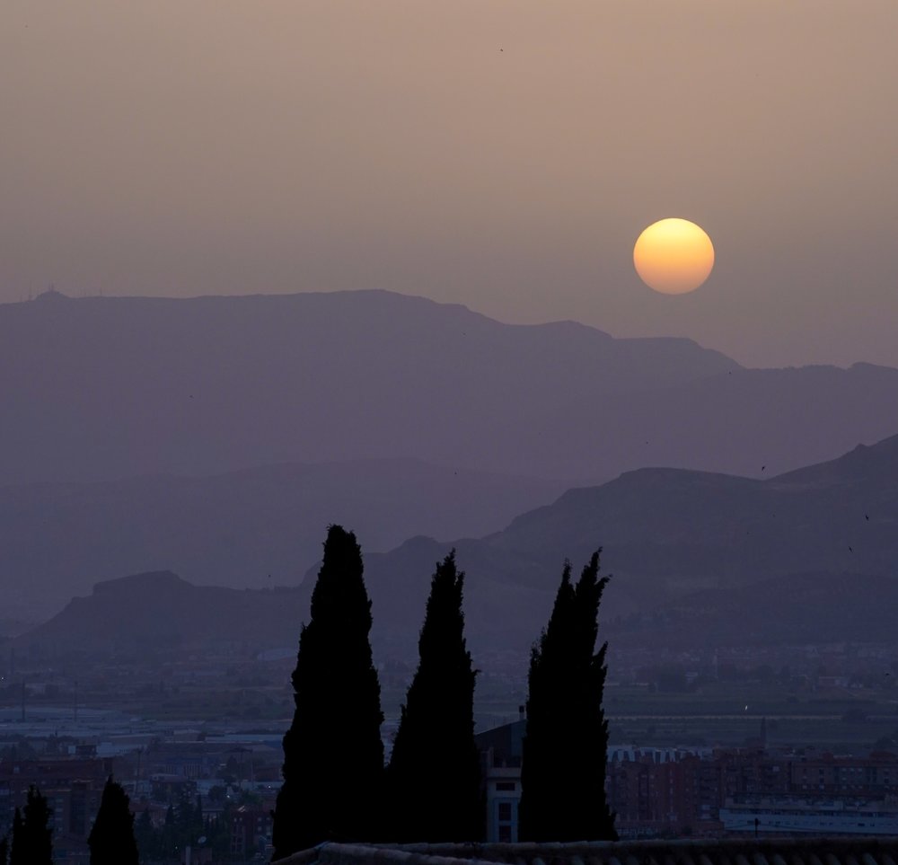 格拉納達Granada的日落
