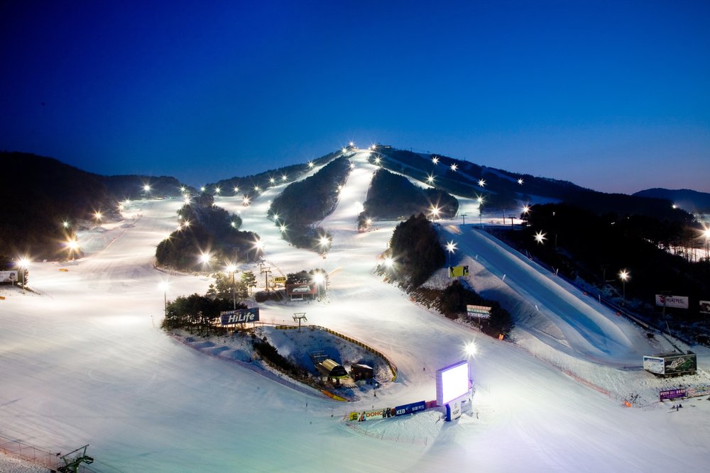 best South Korea ski resort at Welli Hilli Ski Resort in Gangwon-do