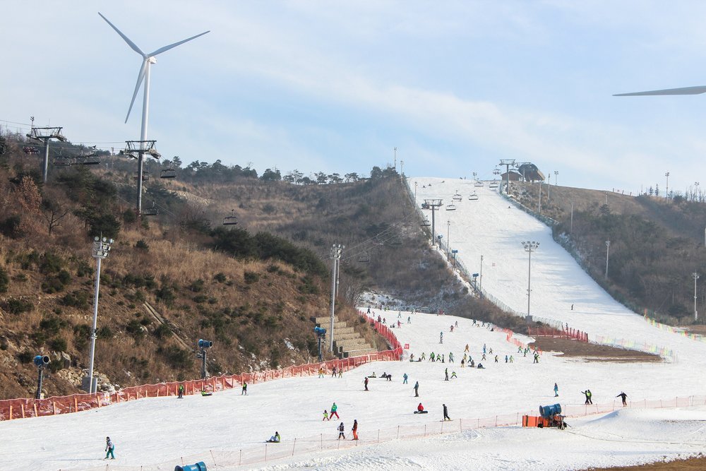 best ski resort in South Korea at Busan Eden Valley Ski Resort
