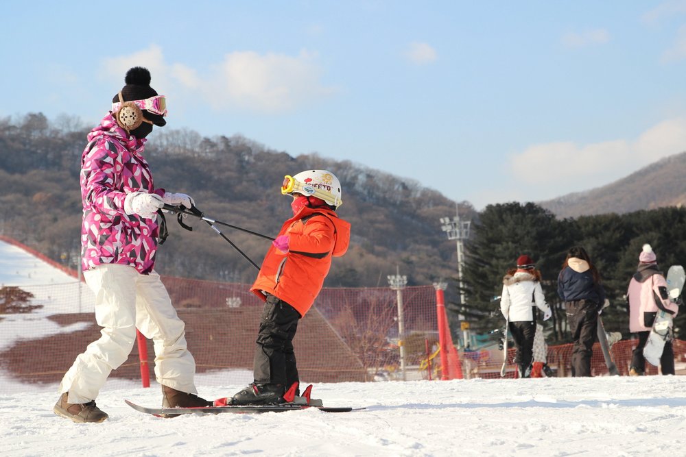 Konjiam Ski Resort in Gyeonggi-do, South Korea
