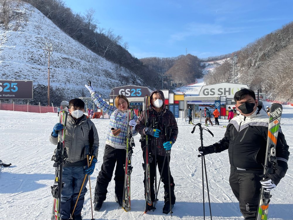 best ski resort in South Korea at Konjiam Ski Resort in Gyeonggi-do
