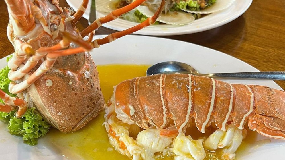 A view of the ocean and a fin-tastic dinner to match. Credits to @youcookieat on Instagram