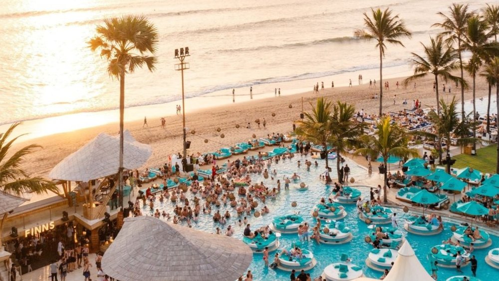 Witness golden hour by the beachfront. Credits to @finnsbeachclub on Instagram