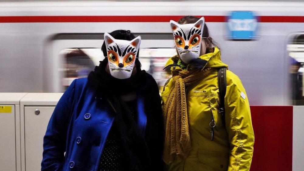 Put on your best fox masks for the fox parade. Credits to @carecito on Instagram