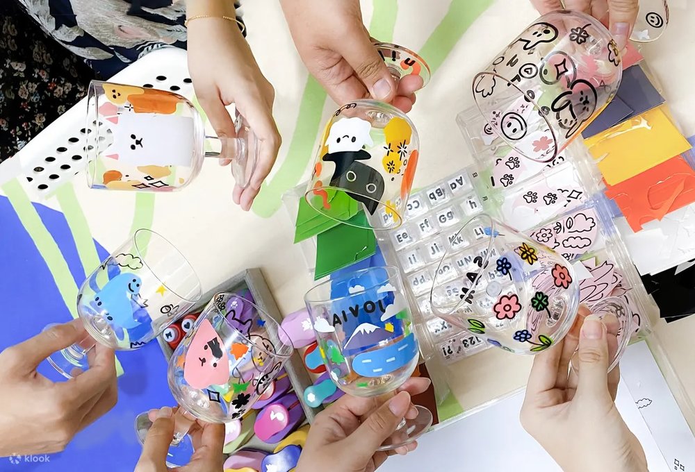 glass decal workshop cozy cabin