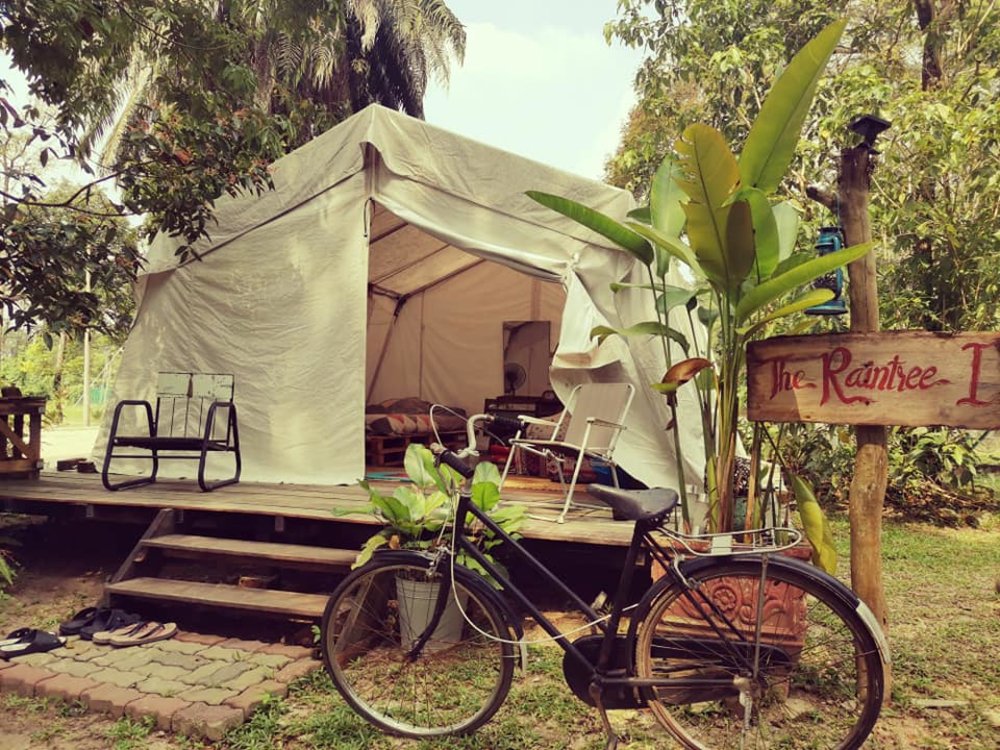Glamping experience at The Raintree tent in Payong Hujan Taiping, Perak