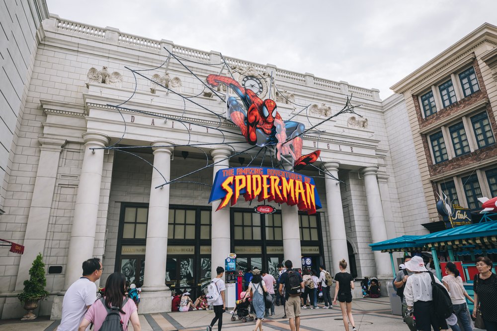 universal studios japan spiderman
