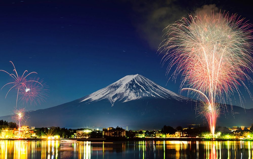 Mount Fuji Fireworks