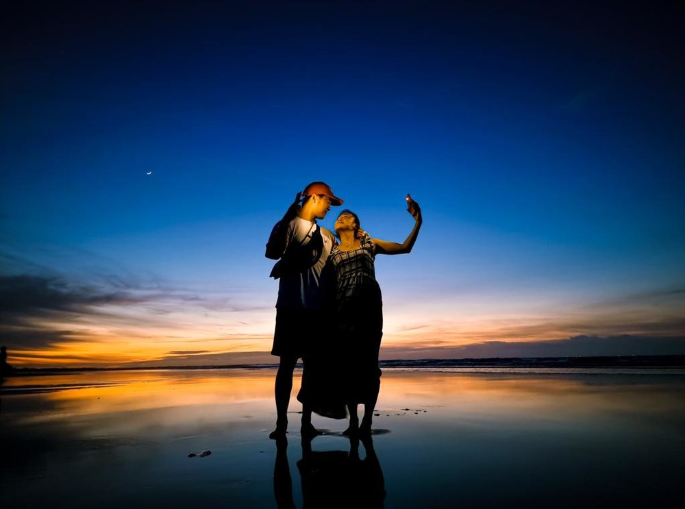 Sky Mirror at Sunset Point Bongawan road trip from Kota Kinabalu