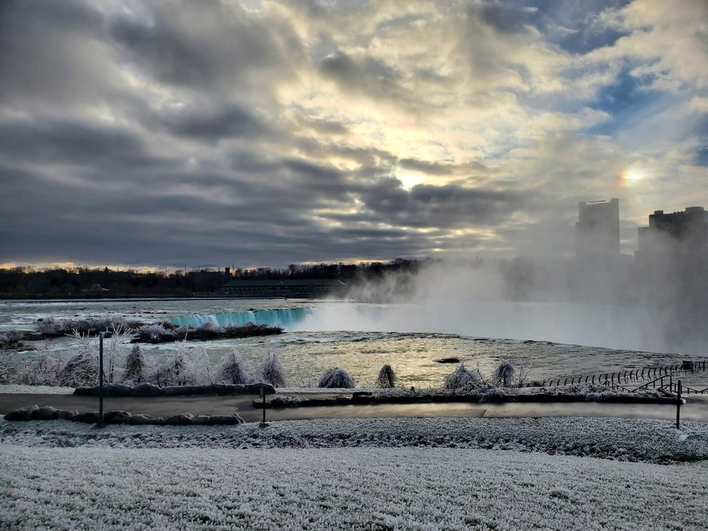 snowy view Terrapin Falls
