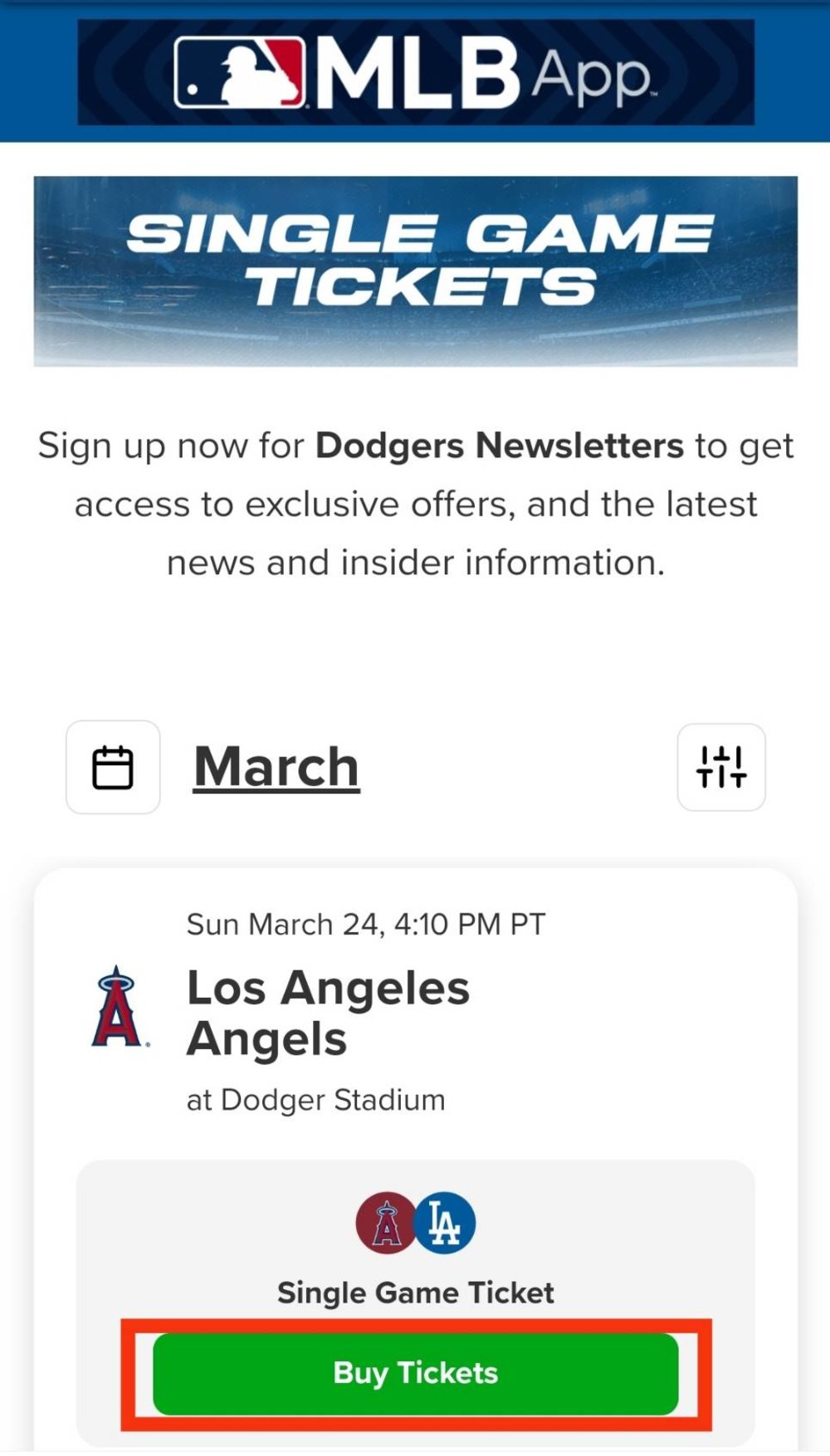 ロサンゼルス・ドジャース　ドジャースの公式サイト
