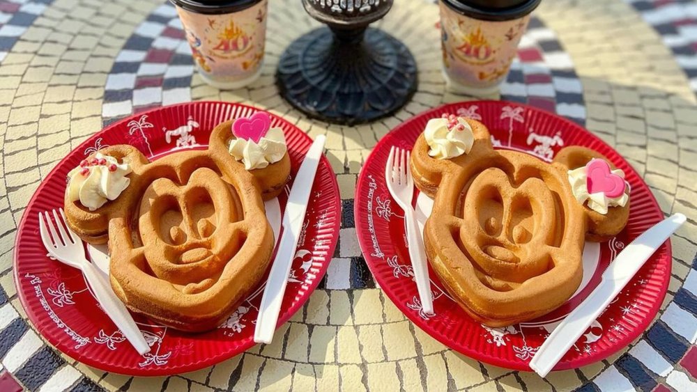 Make your day by getting cute and flavorful Minnie Mouse waffles!