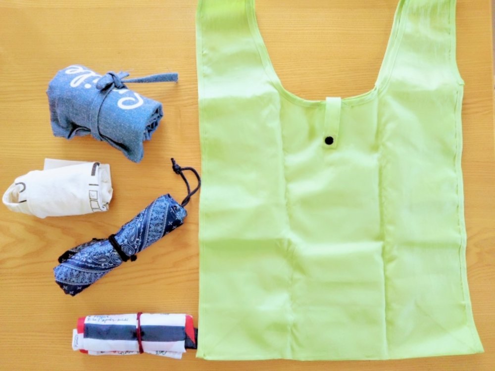 旅行の荷物 エコバッグ