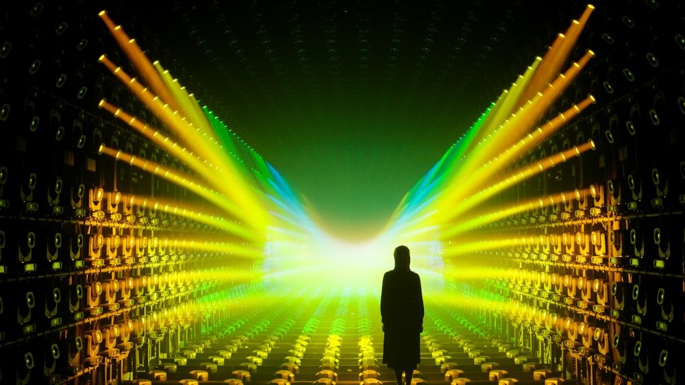 teamLab, Sea of Clouds, 2019, Light Sculpture - Fog, Sound: Hideaki Takahashi © teamLab, courtesy Pace Gallery