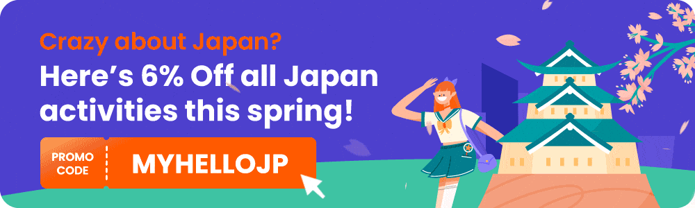 Cherry blossom Japan travel promo Klook 2024