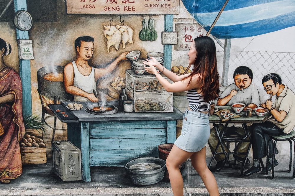 Pasar & the Fortune Teller mural in Tiong Bahru