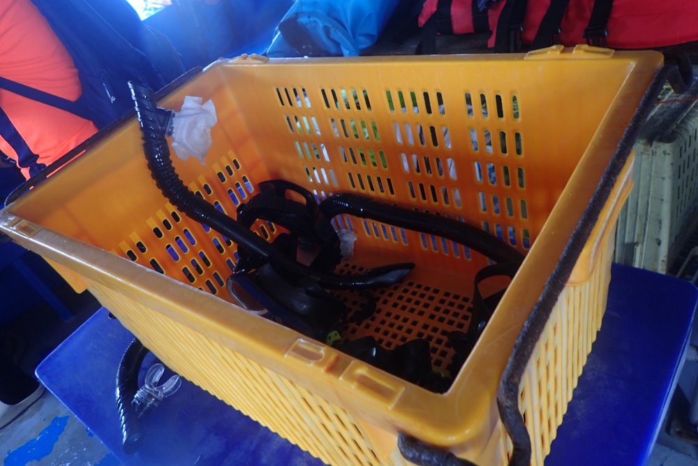 タイ　ラン島　シュノーケルのマスク