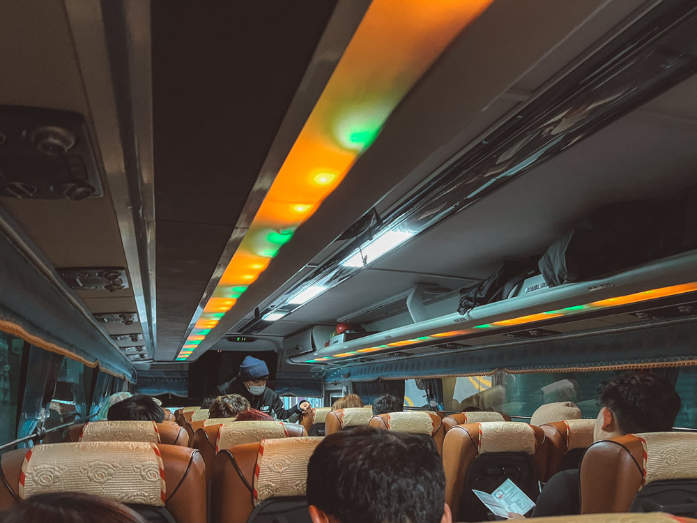 People inside the bus