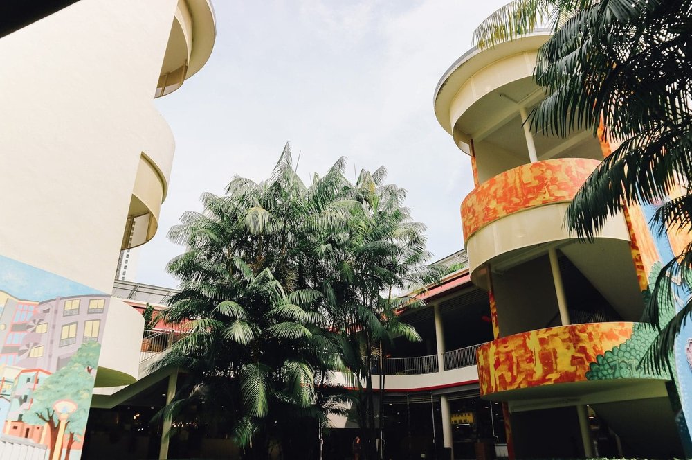 Tiong Bahru horseshoe-shaped flats in Singapore