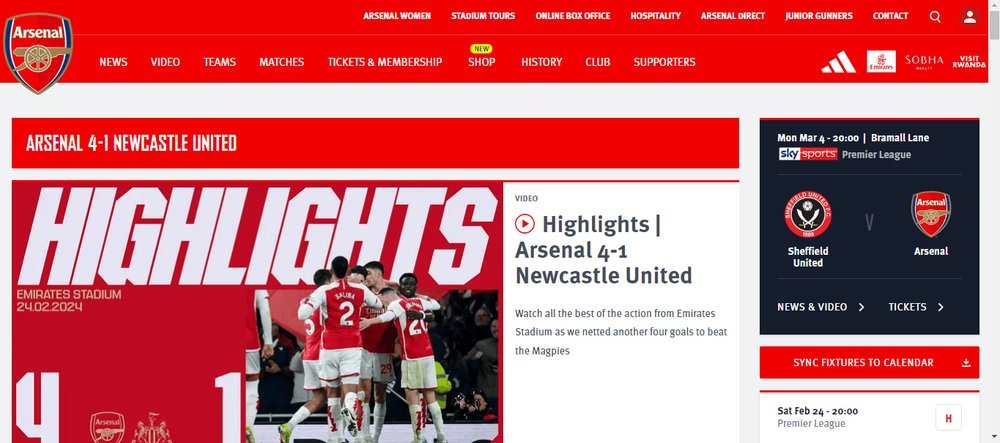 Arsenal FC ラウンジ
