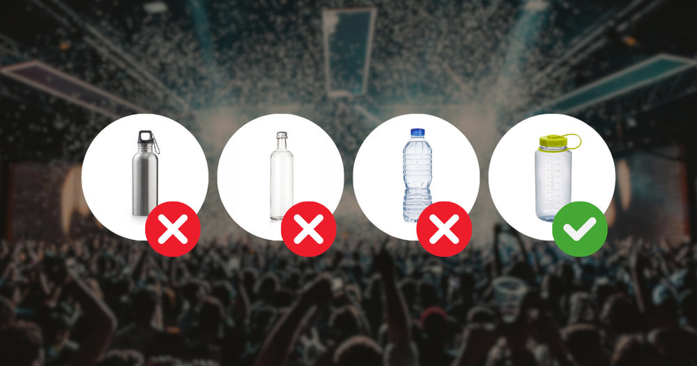 Permitted bottles at National Stadium, Singapore