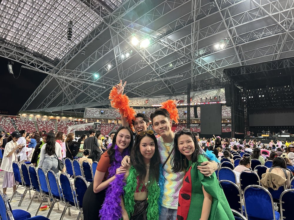 My friends and I at the Harry Styles 'Love on Tour' concert in 2023!